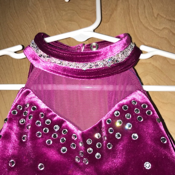 Weissman Velvet Dance Costume w/Austrian Crystals - Picture 5 of 11